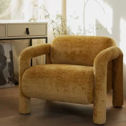 Polstersessel in tollem Design aus Samt - Asta