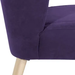 Polstersessel in Violett Velours - Coralla