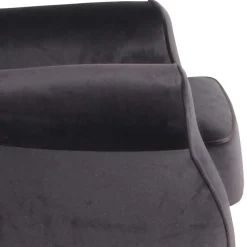 Polstersessel mit Ohren in Anthrazit - Pyra