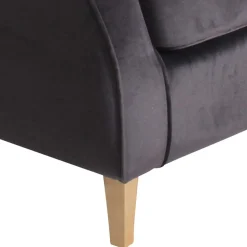 Polstersessel mit Ohren in Anthrazit - Pyra