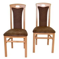 Polsterstühle aus Buchenholz - Bigova (2er Set)