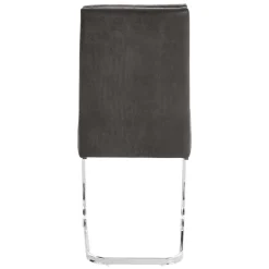 Polsterstühle Freischwinger in Anthrazit - Ansar (2er Set)