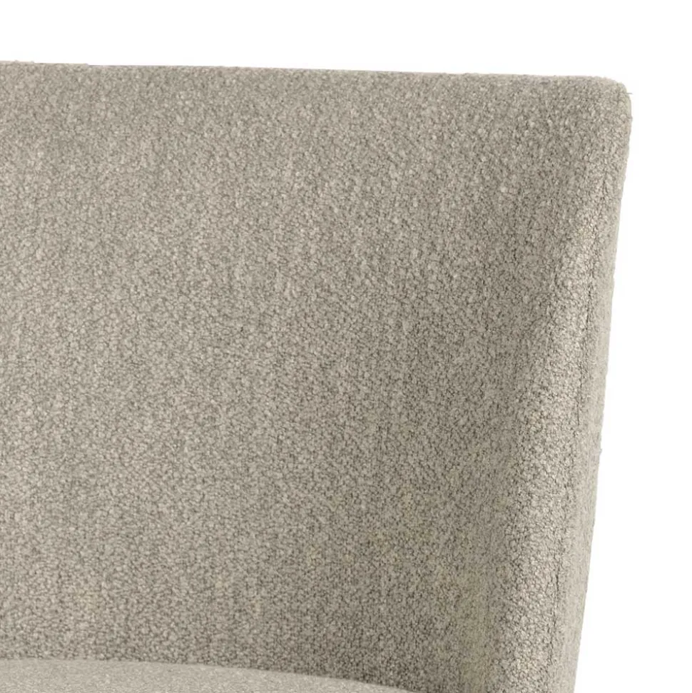 Polsterstühle in Beigegrau Boucle - Cornelys (2er Set)