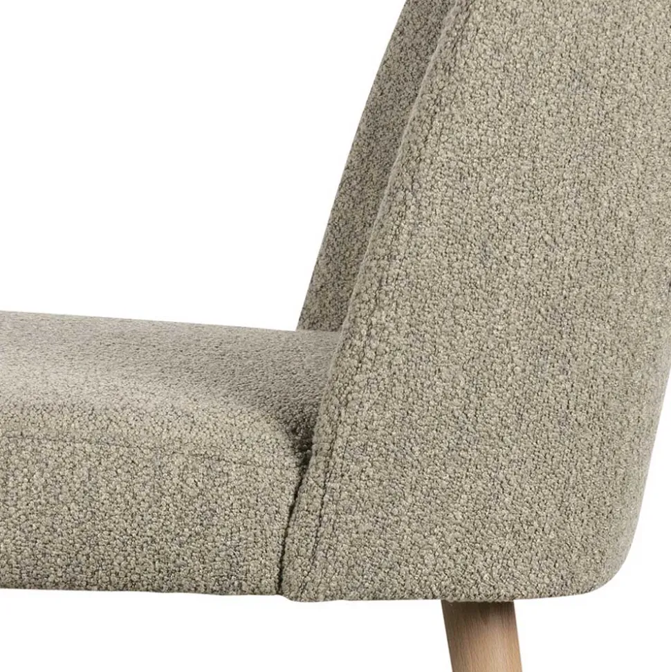 Polsterstühle in Beigegrau Boucle - Cornelys (2er Set)
