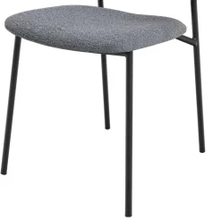 Polsterstühle in Dunkelgrau Boucle - Ciribati (2er Set)