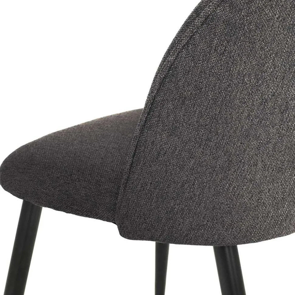 Polsterstühle in Dunkelgrau - Lolona (2er Set)