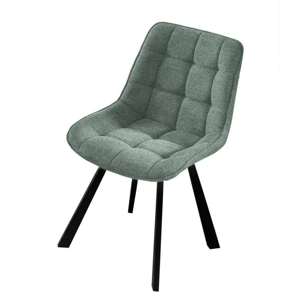 Polsterstühle in Dunkelgrün - Islando (4er Set)