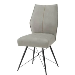 Polsterstühle in Hellgrau - Fiafanda (2er Set)