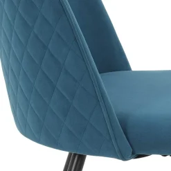 Polsterstühle in Petrol & Schwarz - Jeandru (4er Set)