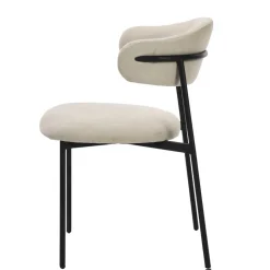 Polsterstühle in Taupe Strukturstoff - Filmau (2er Set)