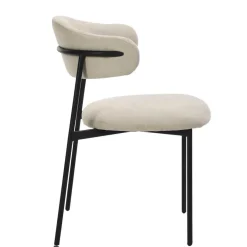 Polsterstühle in Taupe Strukturstoff - Filmau (2er Set)