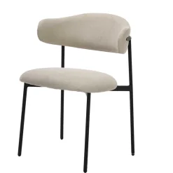 Polsterstühle in Taupe Strukturstoff - Filmau (2er Set)