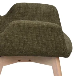 Polsterstühle mit Armlehnen in Dunkelgrün - Termi (2er Set)