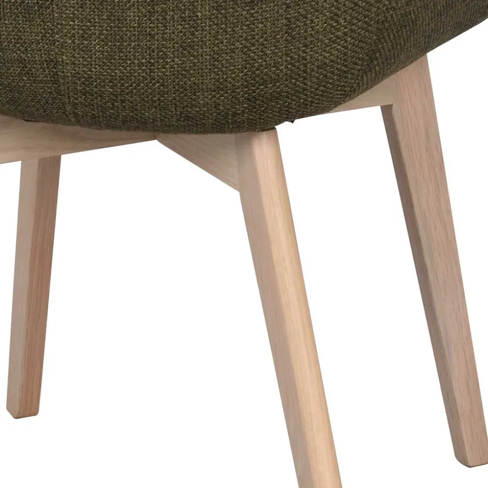 Polsterstühle mit Armlehnen in Dunkelgrün - Termi (2er Set)