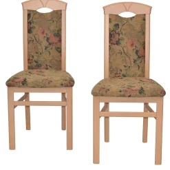 Polsterstühle mit Blumen Motiv - Vallona (2er Set)