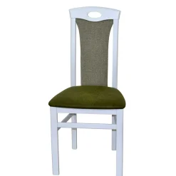 Polsterstuhl in Weiß & Grün - Suena (2er Set)