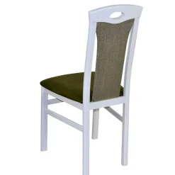 Polsterstuhl in Weiß & Grün - Suena (2er Set)