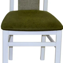 Polsterstuhl in Weiß & Grün - Suena (2er Set)