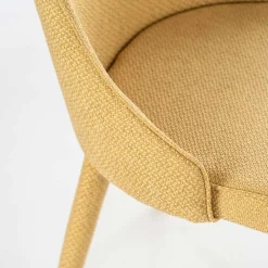 Polsterstuhl mit bezogenen Metallbeinen - Henrietta (2er Set)