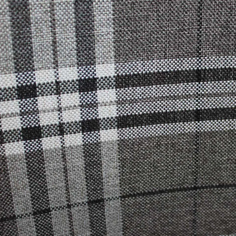 Polsterstuhl mit Karomuster - Kapitalia (2er Set)