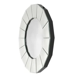 Polygon Designspiegel in Silber - Ymer