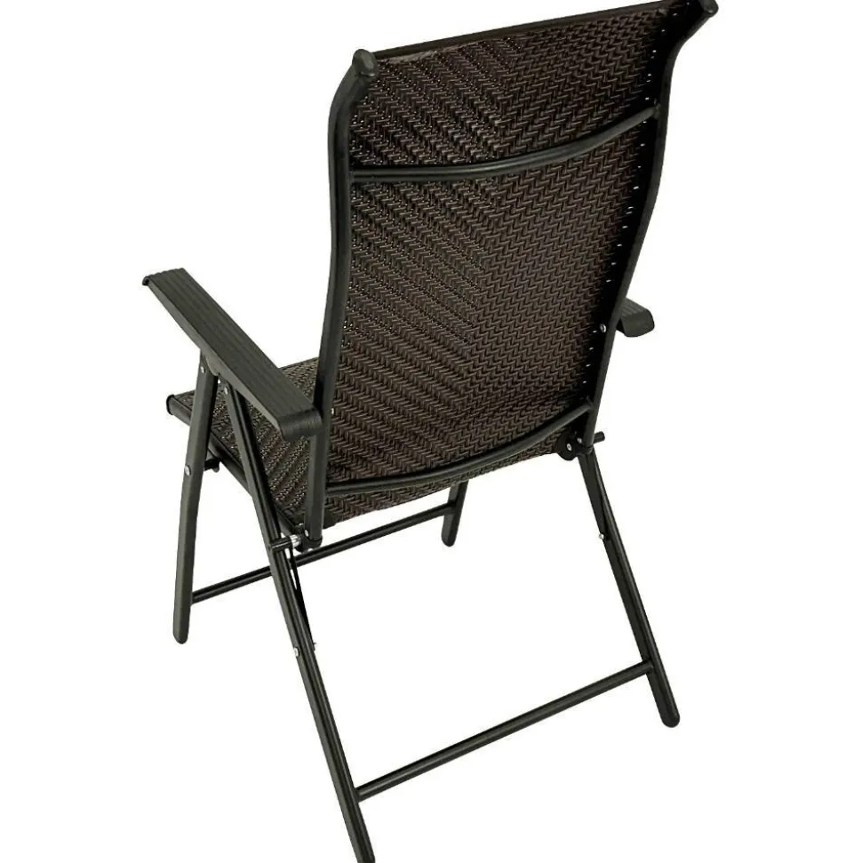 Polyrattan Gartenstühle in Schwarz-Braun - Lucasz (2er Set)