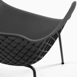 PP Design-Tischsessel in Grau - Senva (4er Set)