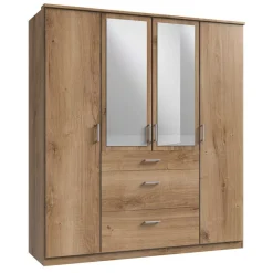 Praktischer Kleiderschrank in Plankeneiche - Osicria