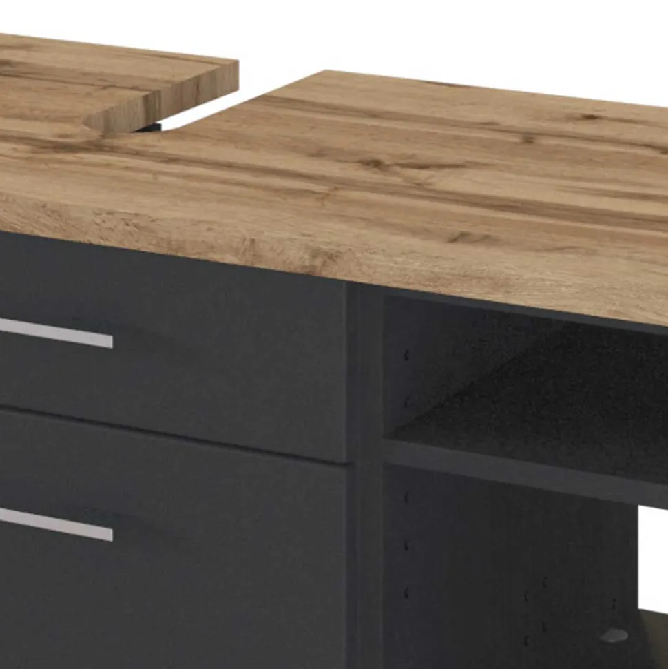 Praktischer Unterbeckenschrank mit Regal - Estregos