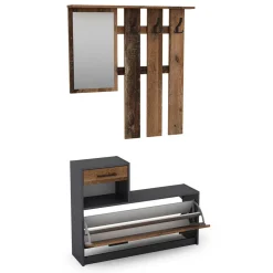 Preiswerte Flureinrichtung zweifarbig - Vinzent (zweiteilig)