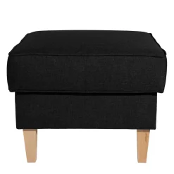 Quadrat Polsterhocker in Schwarz Webstoff - Laviella