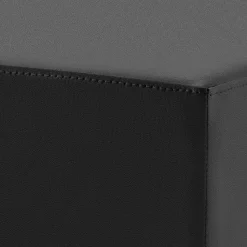 Quadrat Tresenhocker in Anthrazit & Schwarz - Madrid