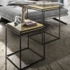 Quadratische Beistelltische in Gold - Miaoly (zweiteilig)
