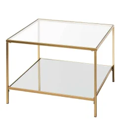 Quadratischer Beistelltisch aus Klarglas - Clair