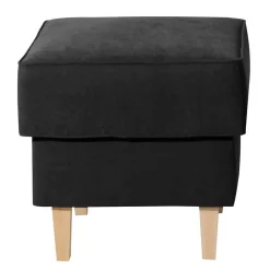 Quadratischer Couchhocker aus Velours - Lirionica