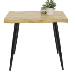 Quadratischer Esstisch mit Baumkanten NB - Ashela