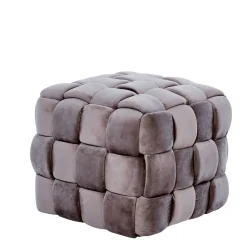 Quadratischer Hocker in Flechtoptik - Malivia