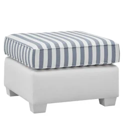 Quadratischer Polsterhocker gestreift - Ganbriassa