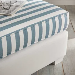 Quadratischer Polsterhocker gestreift - Ganbriassa