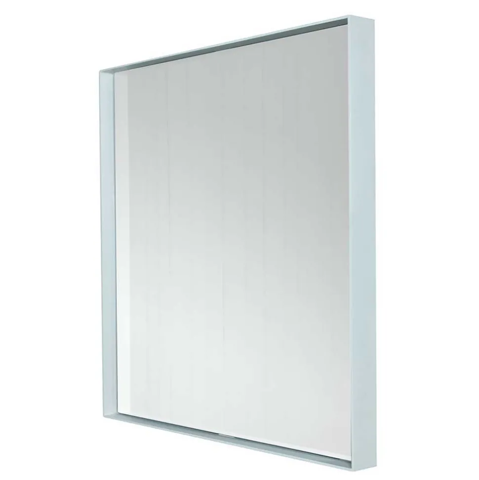 Quadratischer Spiegel in Weiß - Sandja