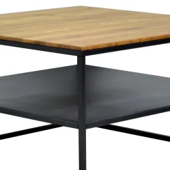 Quadratischer Wohnzimmertisch mit Ablage - Urak