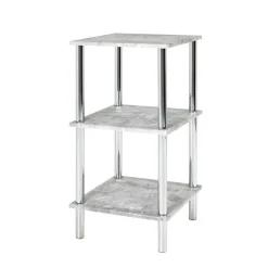 Quadratisches Badregal Usavina mit Beton Dekor