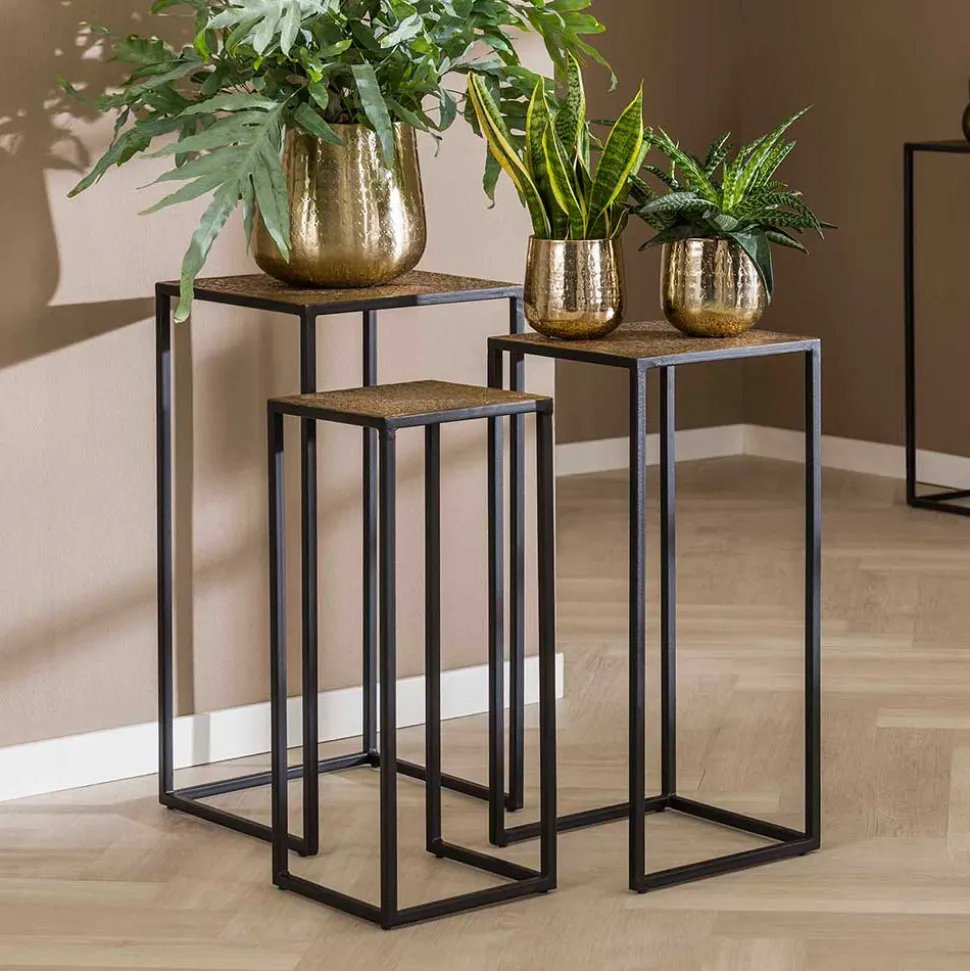 Quadratisches Blumensäulen Set - Christine (dreiteilig)