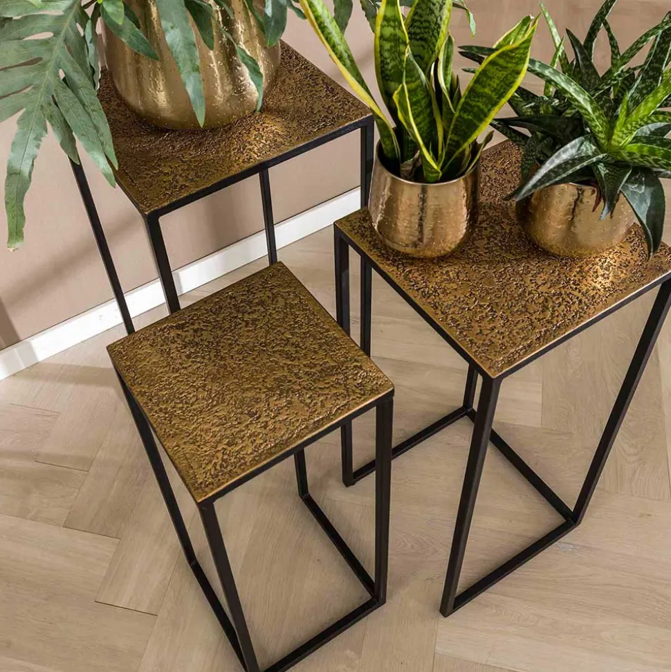 Quadratisches Blumensäulen Set - Christine (dreiteilig)