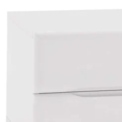 Quadratsche Nachtkommode Flacono in Weiß