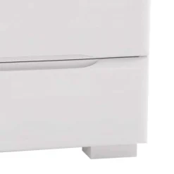 Quadratsche Nachtkommode Flacono in Weiß