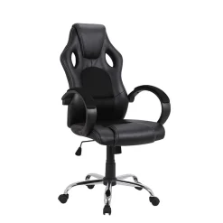 Racing Schreibtischsessel in Schwarz - Luyasa