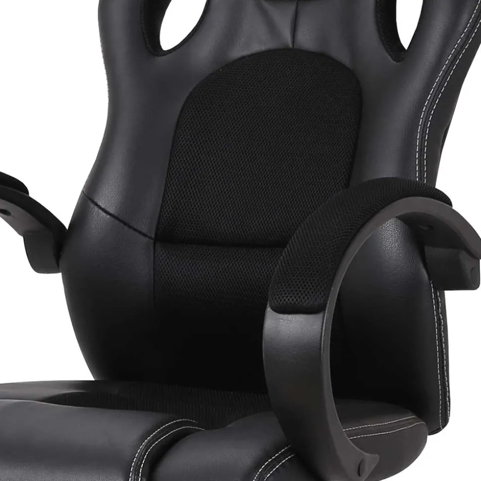 Racing Schreibtischsessel in Schwarz - Luyasa