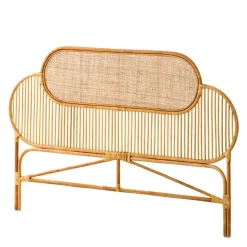 Rattan Kopfteil in Natur für Bett - Lucelo