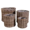 Rattan Körbe im Landhausstil - Lowes (vierteilig)